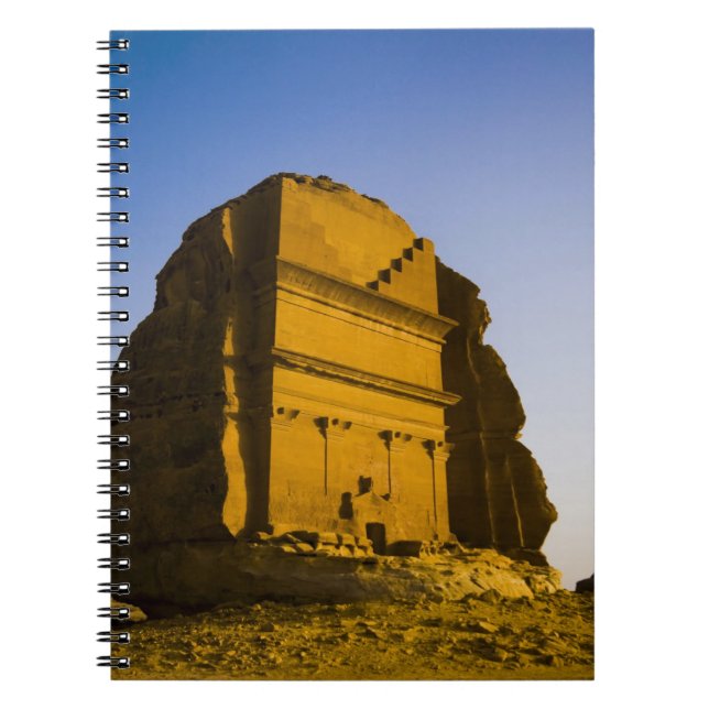 Saudiarabien plats av Madain Saleh, forntida 4 Anteckningsbok Med Spiral (Framsidan)