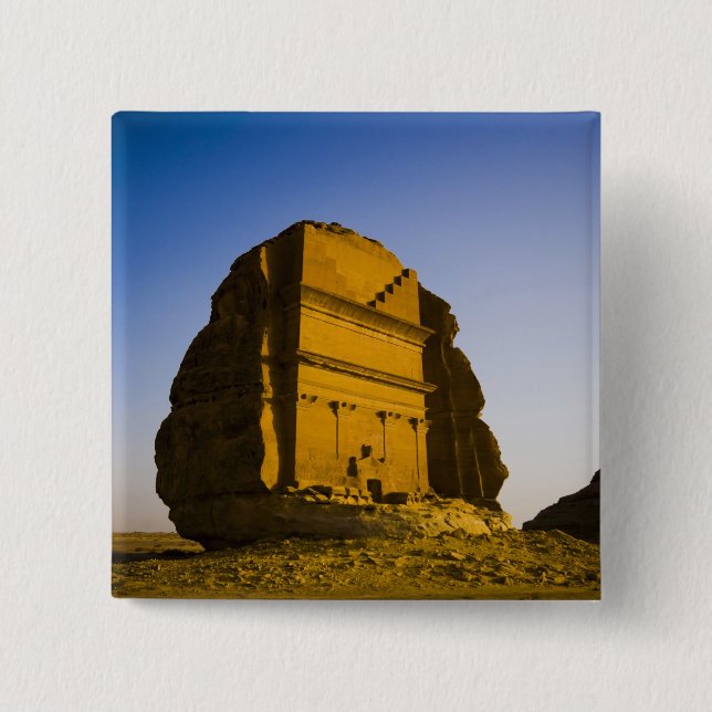 Saudiarabien plats av Madain Saleh, forntida 4 Knapp (Framsida)