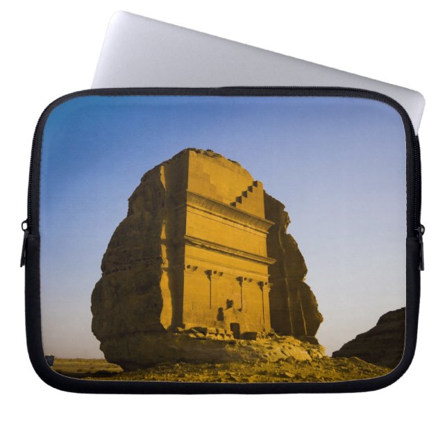 Saudiarabien plats av Madain Saleh, forntida 4 Laptop Sleeve (Framsidan)