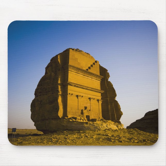 Saudiarabien plats av Madain Saleh, forntida 4 Musmatta (Framsidan)