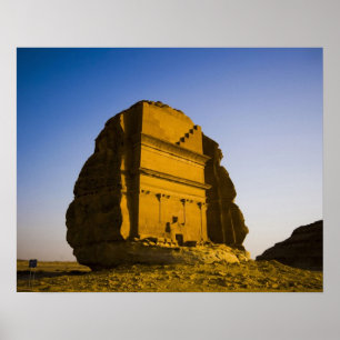 Saudiarabien plats av Madain Saleh, forntida 4 Poster