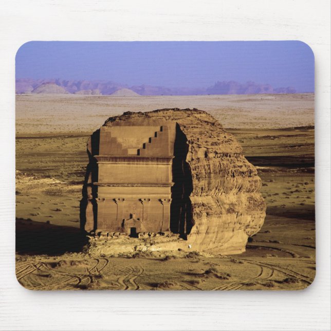 Saudiarabien plats av Madain Saleh som är forntida Musmatta (Framsidan)