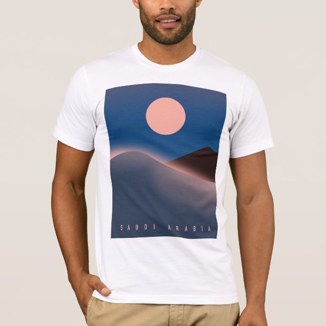 Saudiarabien resaffisch. t shirt (Framsida)