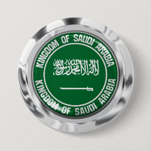 Saudiarabien Round Emblem Knapp