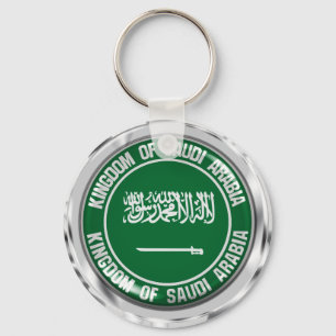 Saudiarabien Round Emblem Nyckelring