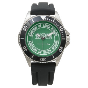 Saudiarabien rundaEmblem Armbandsur