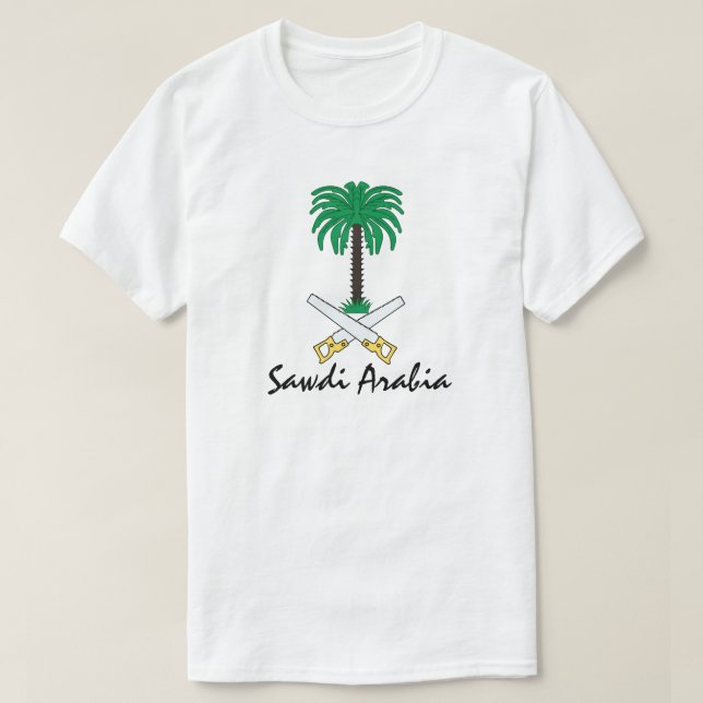 Saudiarabien Sawdi Emblem T Shirt (Design framsida)