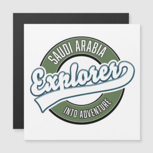 Saudiarabien upptäcktsresande i äventyrslogo