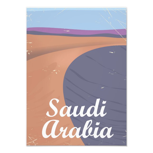 Saudiarabien vintage resor poster (Framsidan)