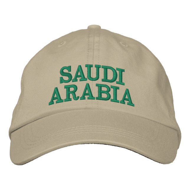 Saudiarabiens Anpassningsbar Embroized Hat Broderad Keps (Framsida)
