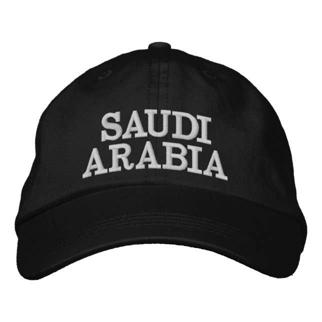 Saudiarabiens Anpassningsbar Embroized Hat Broderad Keps (Framsida)