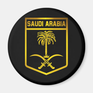 Saudiarabiens emblem magnet