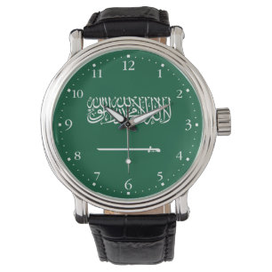 Saudiarabiens flagga armbandsur