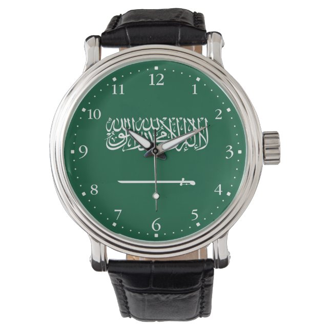 Saudiarabiens flagga armbandsur (Framsida)