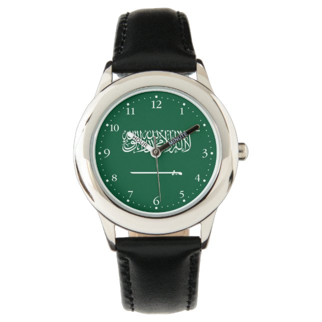 Saudiarabiens flagga armbandsur (Framsida)
