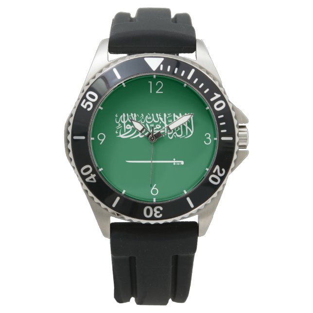 Saudiarabiens flagga armbandsur (Framsida)