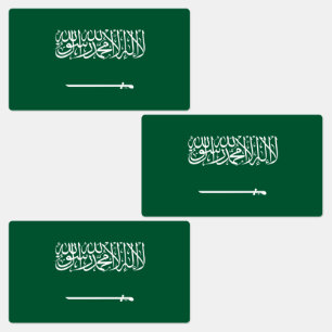 Saudiarabiens flagga klistermärke
