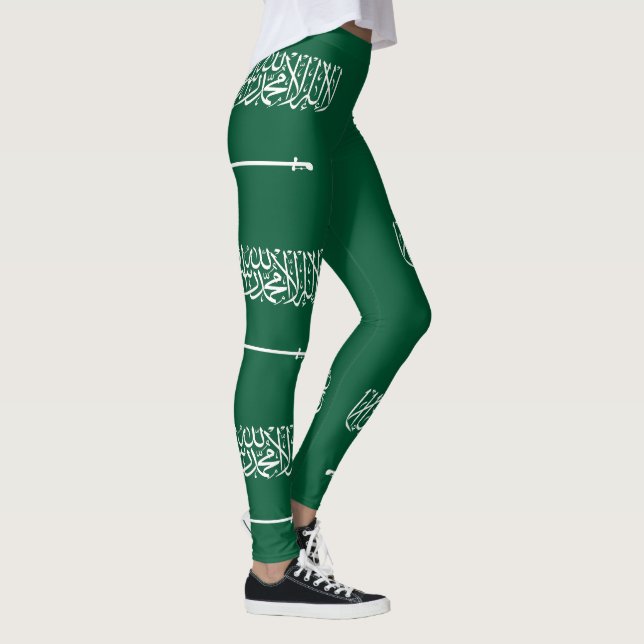 Saudiarabiens flagga leggings (Höger)