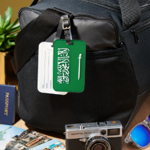 Saudiarabiens Flagga Luggage Tag - Snyggt Travel I Bagagebricka