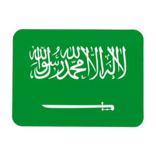 Saudiarabiens flagga magnet