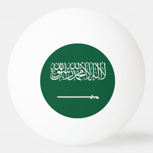 Saudiarabiens flagga pingisboll (Framsidan)