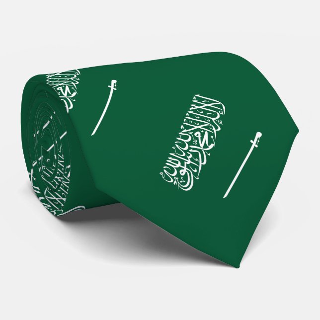 Saudiarabiens flagga slips (Rullad)