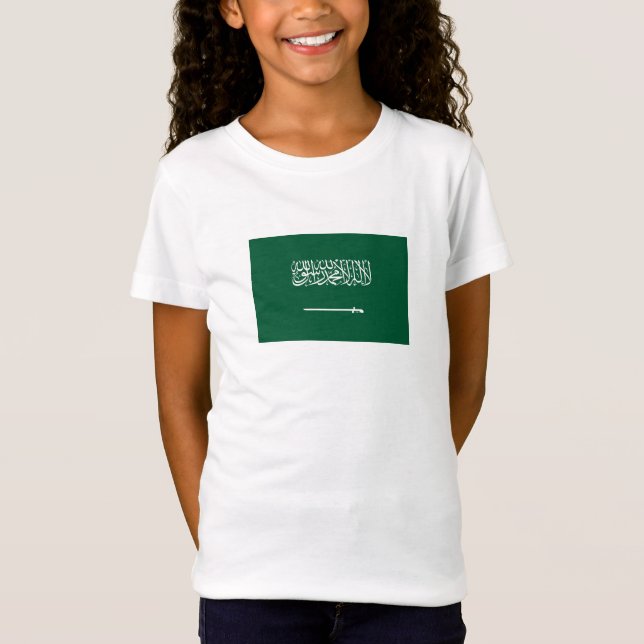 Saudiarabiens flagga t shirt (Framsida)