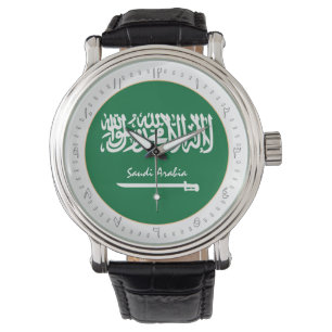 Saudiarabiens Flagga trendig mode /design Armbandsur