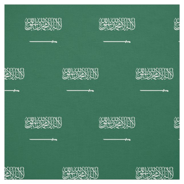 Saudiarabiens flagga tyg (Provkarta)
