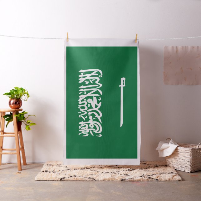 Saudiarabiens flagga tyg (In Situ)