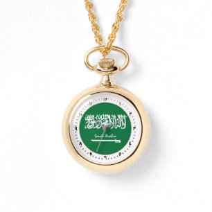 Saudiarabiens Flagga Watch & Saudiarabiens mode /d Armbandsur