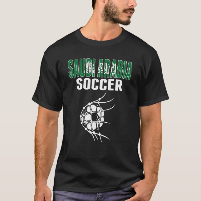 Saudiarabiens fotbollsbuss i Saudiarabiens nettofo T Shirt (Framsida)