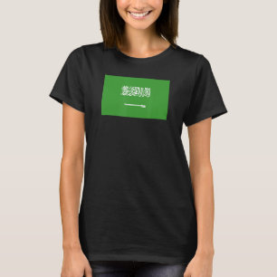 Saudiarabiens fotbollsspelare i Saudiarabien Flagg T Shirt