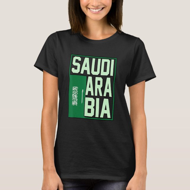 Saudiarabiens hem t shirt (Framsida)