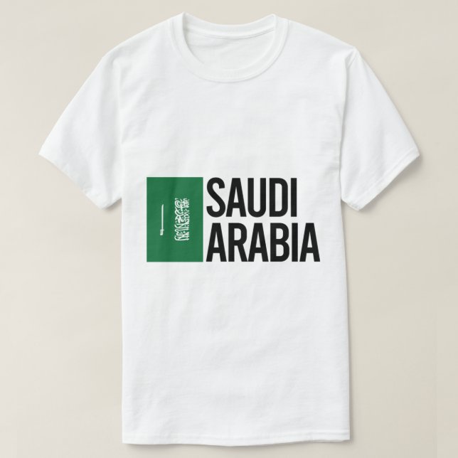 Saudiarabiens minimala designsamling t shirt (Design framsida)