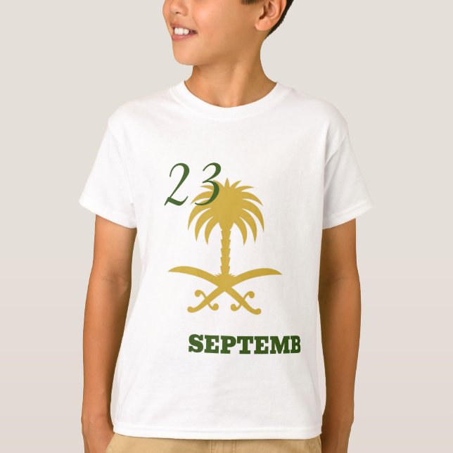 Saudiarabiens nationaldag t shirt (Framsida)