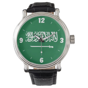 Saudiarabiens nationella Flagga Patriotic Armbandsur