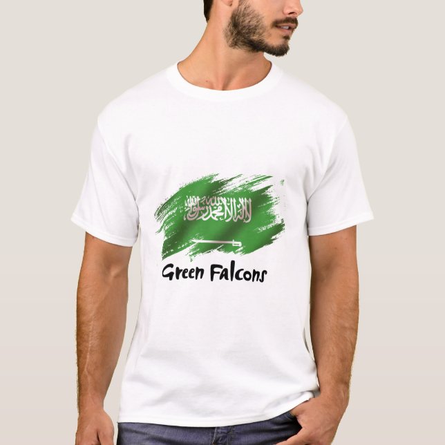 Saudiarabiens nationella lags smeknamn t shirt (Framsida)
