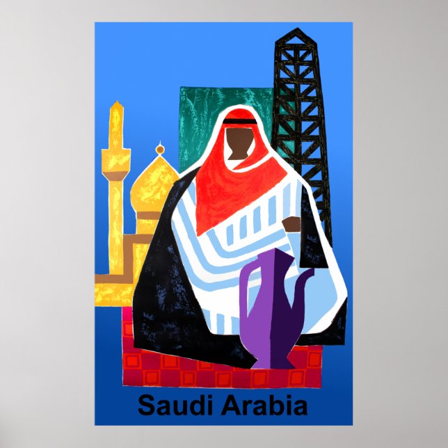 Saudiarabiens reseaffisch poster (Framsidan)