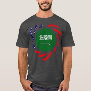Saudiarabisk amerikansk multinationell patriot Fla T Shirt