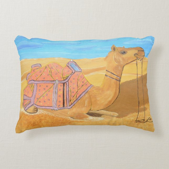 Saudiarabisk Camel Pillow Prydnadskudde (Framsidan)