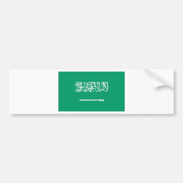 Saudiarabisk flagga bildekal (Framsidan)