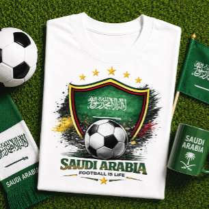 Saudiarabisk Fotbollsfan Saudi Fotboll Världscupen T Shirt