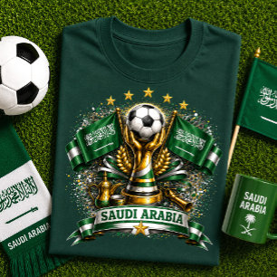 Saudiarabisk Fotbollsfan Saudi Fotboll Världscupen T Shirt