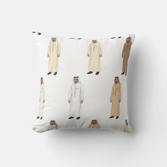 Saudiarabiska arvet Manar's Thobe Kudde (Framsida)