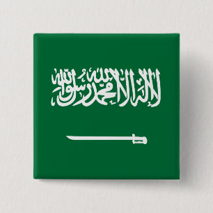 Saudiarabiska Flagga Knapp