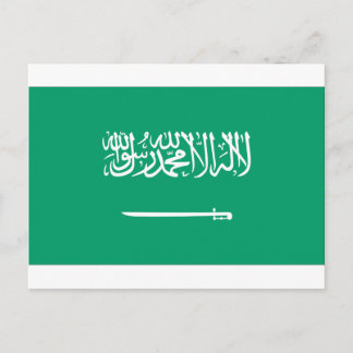 Saudiarabiska Flagga Vykort