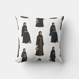 Saudiarabiska kvinnor i Abayas Kudde