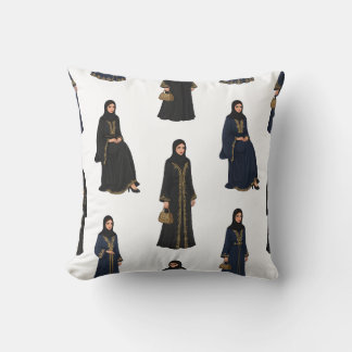 Saudiarabiska kvinnor i Abayas Kudde