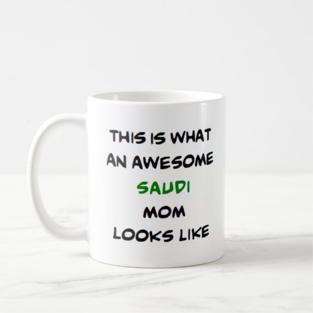 Saudiarabiska mamma, fantastisk kaffemugg (Vänster)
